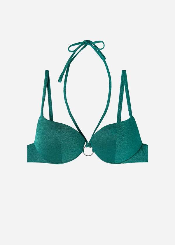 Calzedonia Graduated Gewatteerd Push Up Hollywood Bikinitopjes Dames Groen | NL2472PQ