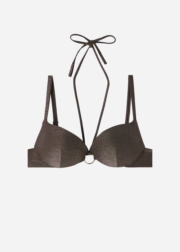 Calzedonia Graduated Gewatteerd Push Up Hollywood Bikinitopjes Dames Zwart | NL2473OR