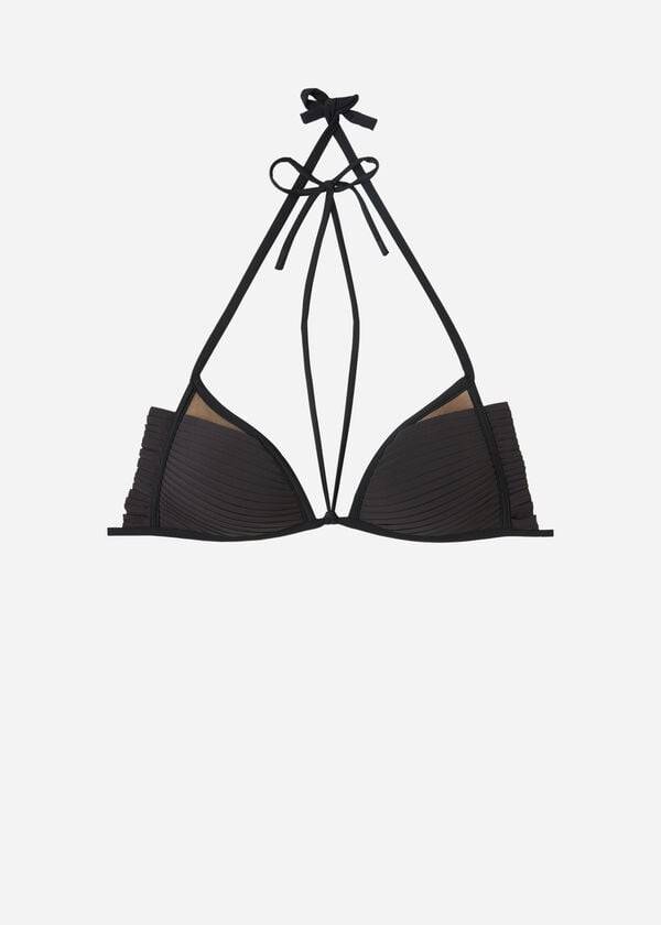 Calzedonia Graduated Gewatteerd Triangle Tokyo Bikinitopjes Dames Zwart | NL2440HK