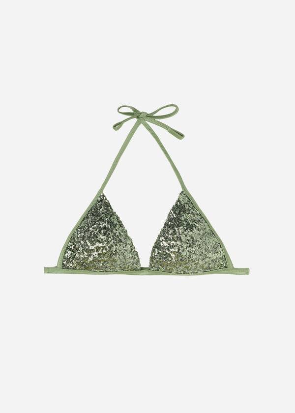 Calzedonia Graduated Gewatteerd Triangle Cannes Bikinitopjes Dames Groen | NL2459VD