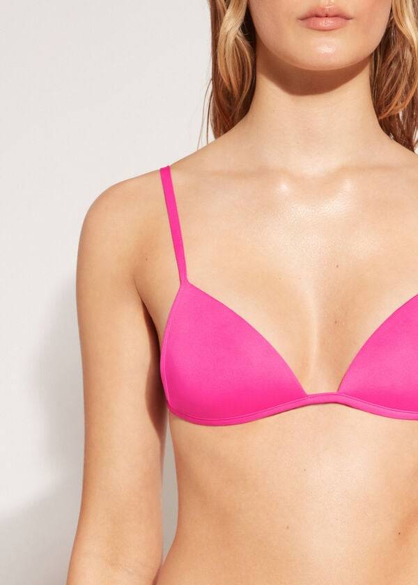 Calzedonia Graduated Soft Gewatteerd Triangle Indonesia Bikinitopjes Dames Roze | NL2429QZ