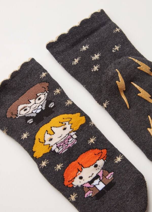 Calzedonia Harry Potter Christmas Non-Slip Kort Sokken Kinderen Bruin | NL1010NB