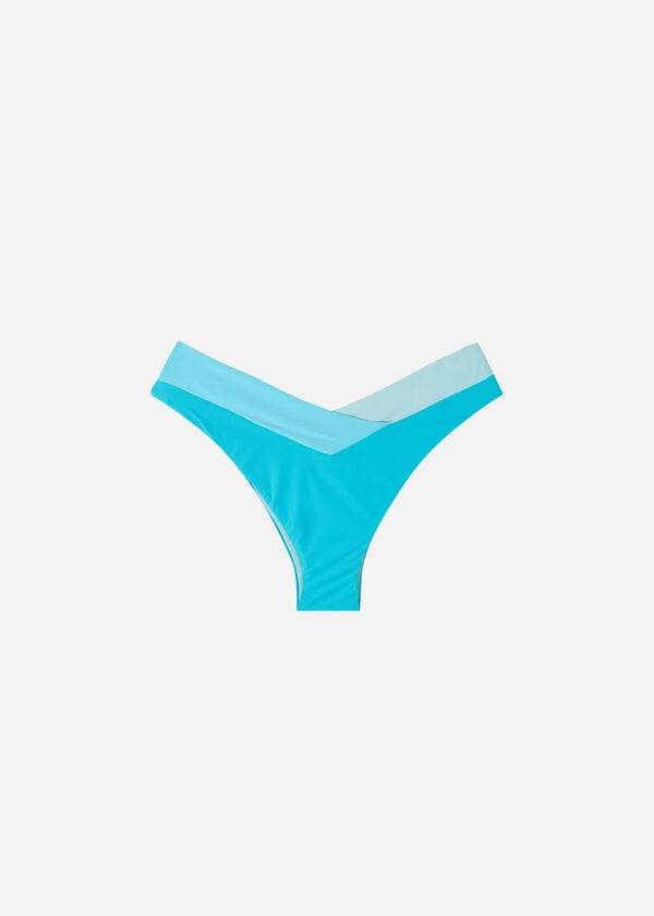 Calzedonia High-Cut Brazilian Azzorre Bikinibroekjes Dames Turquoise Groen | NL2752WY