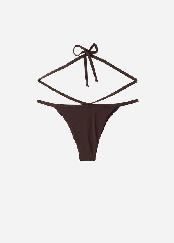 Calzedonia High-Cut Brazilian Islamorada Bikinibroekjes Dames Koffie Bruin | NL2751EX