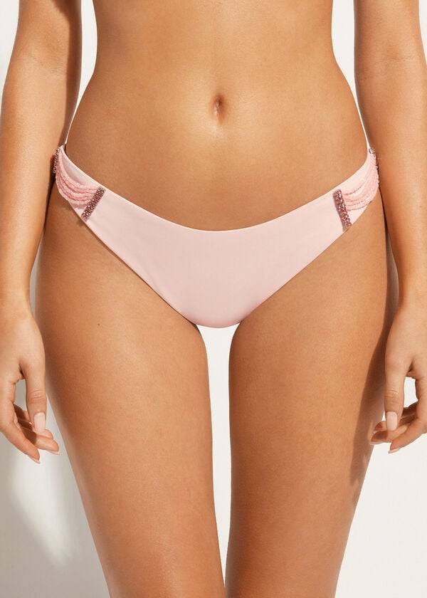 Calzedonia High-Cut Brazilian Manila Bikinibroekjes Dames Roze | NL2748YU