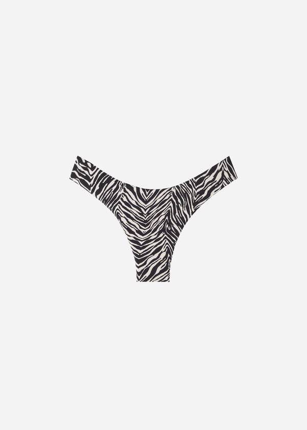 Calzedonia High-Cut Brazilian Nairobi Bikinibroekjes Dames Zwart | NL2742SO