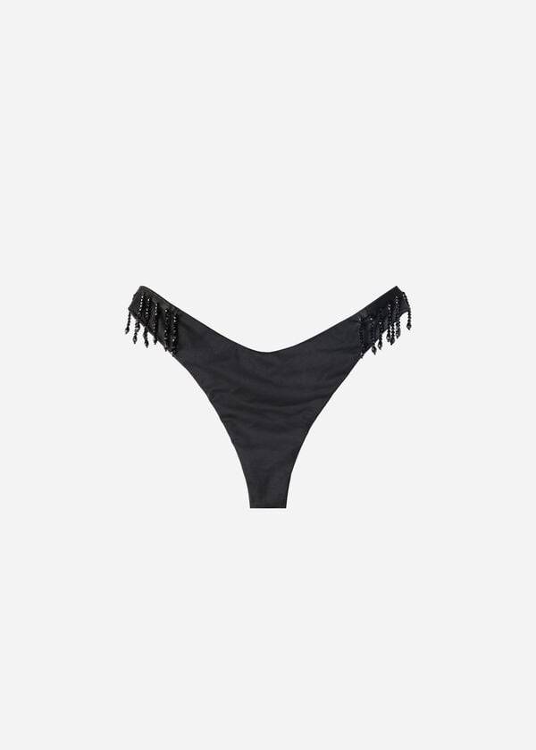 Calzedonia High Cut Brazilian Taipei Bikinibroekjes Dames Zwart | NL2797WY