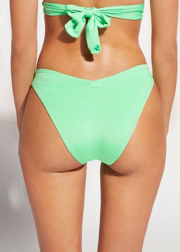 Calzedonia High Cut Indonesia Eco Bikinibroekjes Dames Mintgroen | NL2795RW