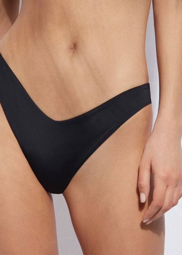 Calzedonia High Cut Indonesia Eco Bikinibroekjes Dames Zwart | NL2796EX