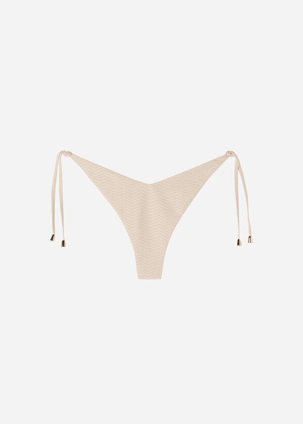 Calzedonia High Cut V-shaped Brazilian The Hamptons Bikinibroekjes Dames Beige | NL2790OR