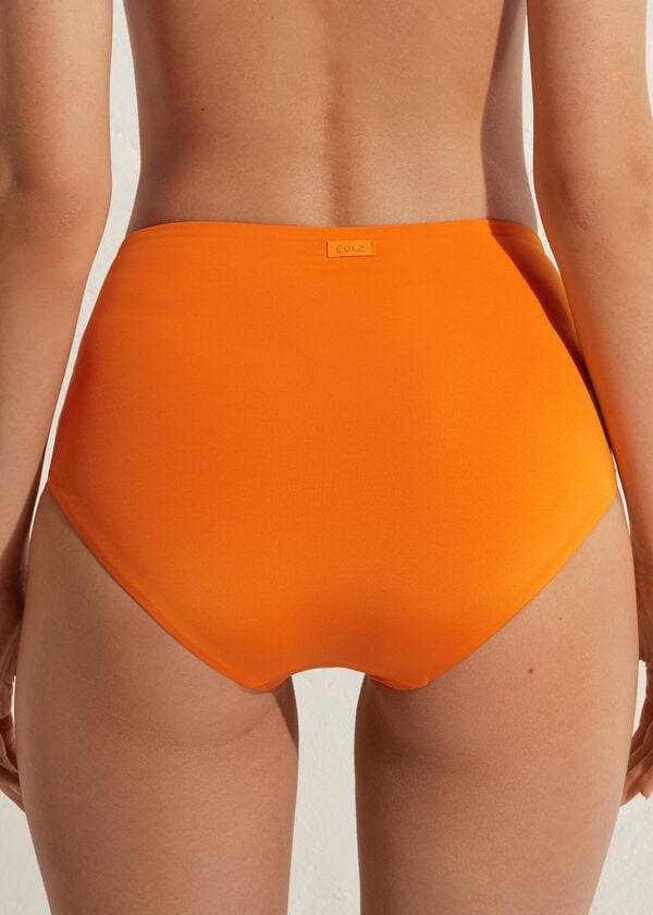 Calzedonia High Shaper Taille Indonesia Eco Bikinibroekjes Dames Oranje | NL2785FM