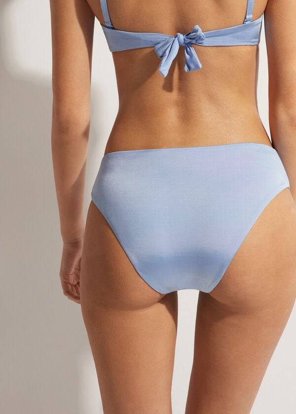 Calzedonia High Taille Abu Dhabi Bikinibroekjes Dames Blauw | NL2775YU