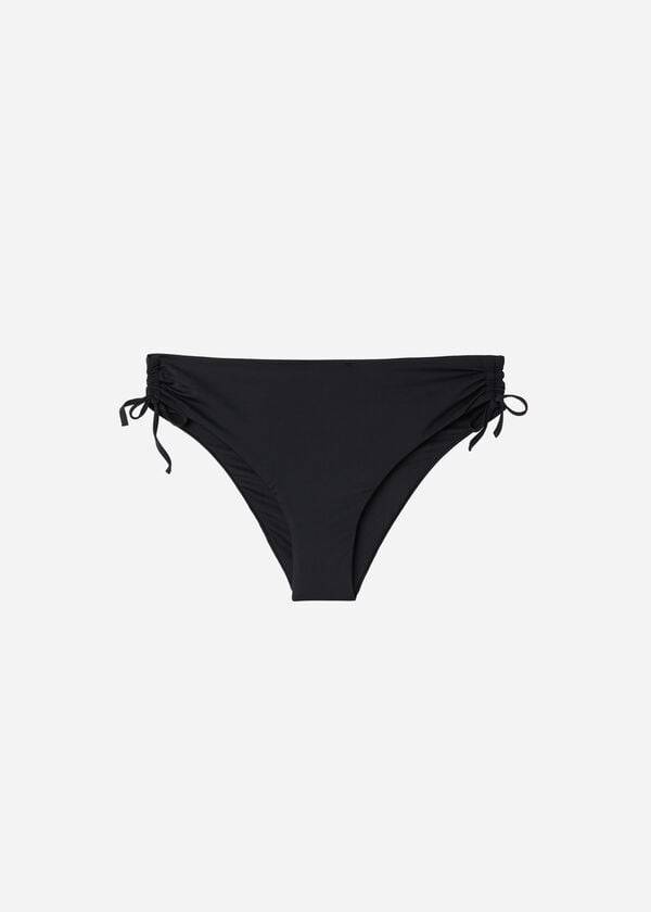 Calzedonia High-Taille Drawstring Indonesia Bikinibroekjes Dames Zwart | NL2736KI