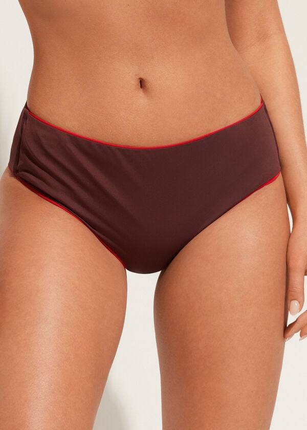 Calzedonia High Taille Indonesia Eco Bikinibroekjes Dames Bordeaux | NL2757VD