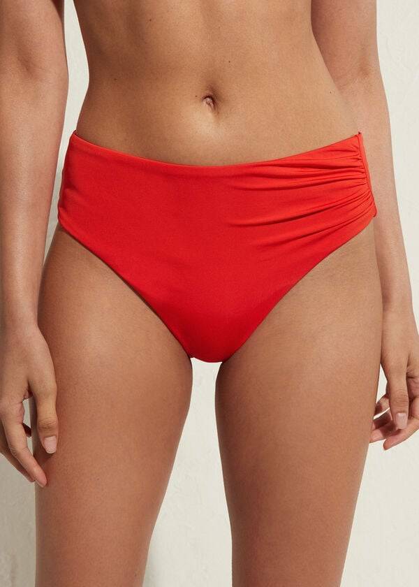 Calzedonia High Taille Indonesia Eco Bikinibroekjes Dames Rood | NL2766GL