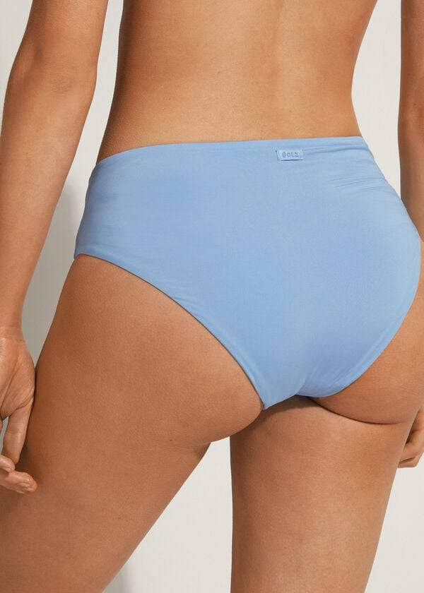 Calzedonia High Taille Indonesia Eco Bikinibroekjes Dames Blauw | NL2767FM