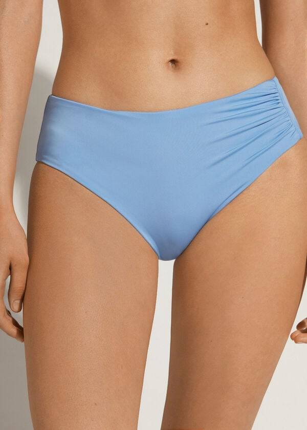 Calzedonia High Taille Indonesia Eco Bikinibroekjes Dames Blauw | NL2767FM