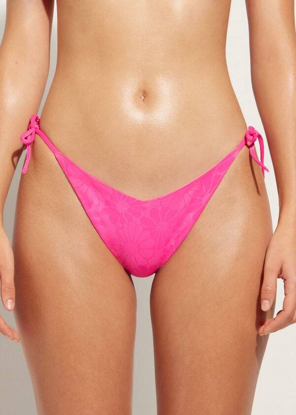 Calzedonia High V-Cut Brazilian Antibes Bikinibroekjes Dames Roze | NL2781MA