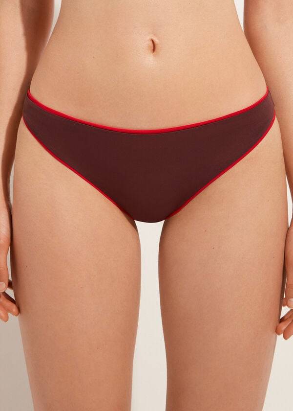 Calzedonia Indonesia Eco Low rise Bikinibroekjes Dames Rood | NL2714FM