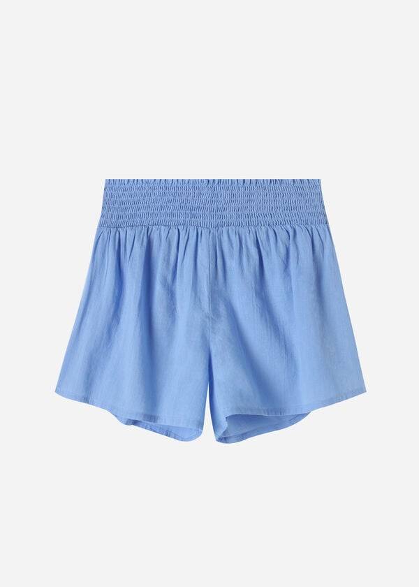 Calzedonia Katoenen Shorts Cover-ups Dames Blauw | NL2073CE