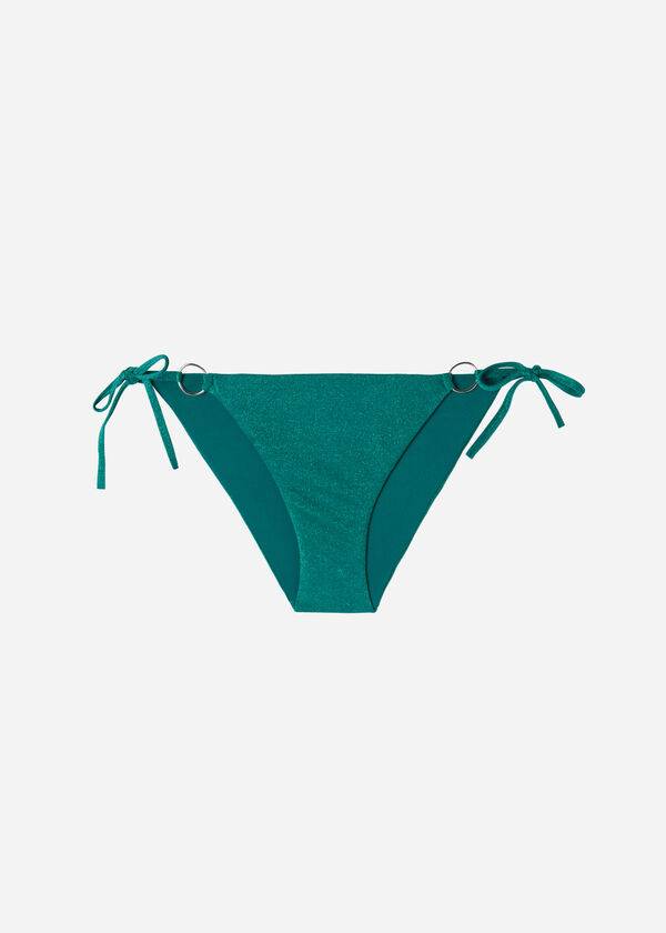 Calzedonia Lamé String Hollywood Bikinibroekjes Dames Groen | NL2700PQ