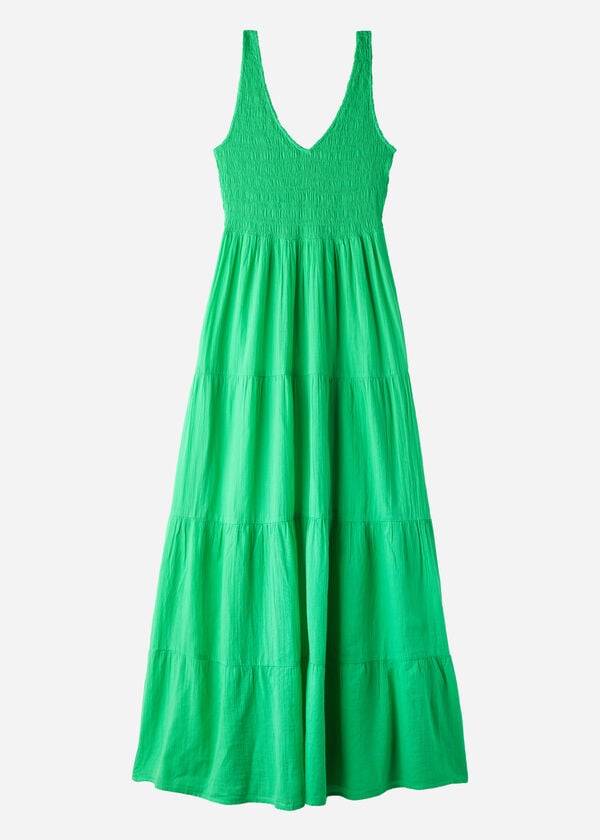 Calzedonia Long Jurken with Ruffled Skirt Cover-ups Dames Groen | NL2090DN