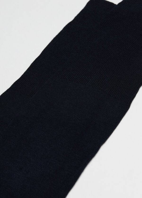 Calzedonia Long with Cashmere Sokken Heren Blauw | NL1403WY