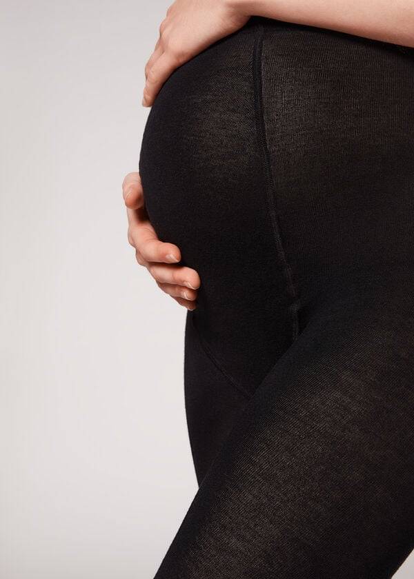 Calzedonia Maternity with Cashmere Hardloopbroek Dames Zwart | NL3184CE