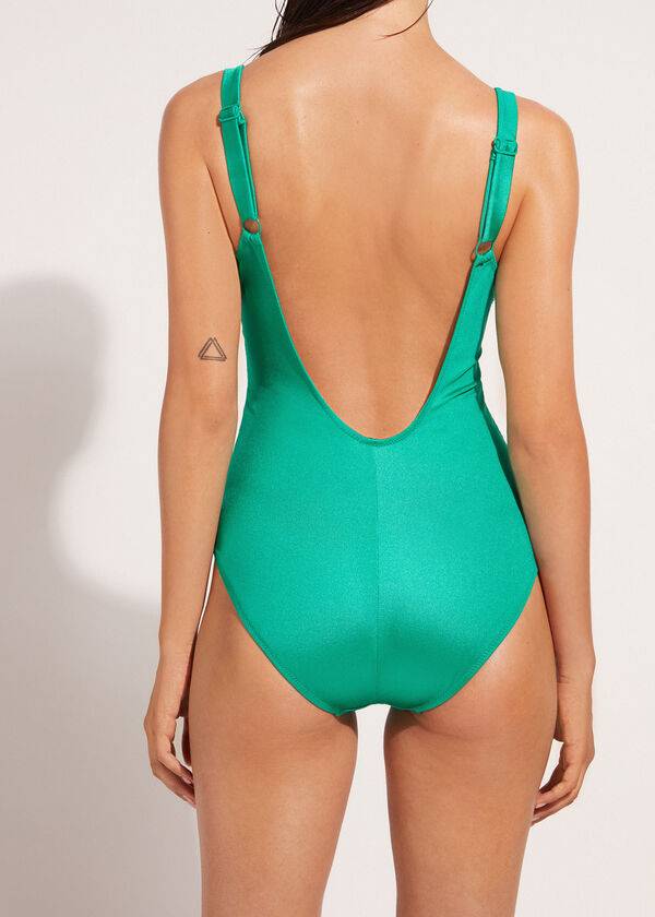 Calzedonia One Piece Cannes Badpakken Dames Groen | NL2036AP