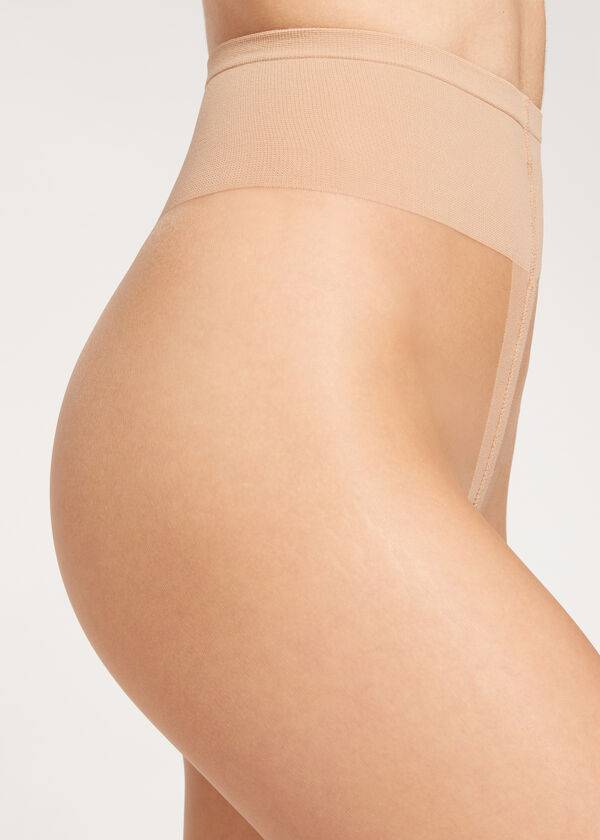 Calzedonia Premium Matt Second Skin 15 Denier Sheer Hardloopbroek Dames Beige | NL2958OR