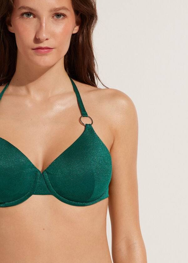 Calzedonia Push Up Hollywood Bikinitopjes Dames Groen | NL2247FM