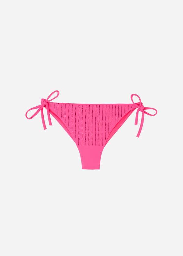 Calzedonia Rhinestone Brazilian String Shanghai Bikinibroekjes Dames Roze | NL2674OR