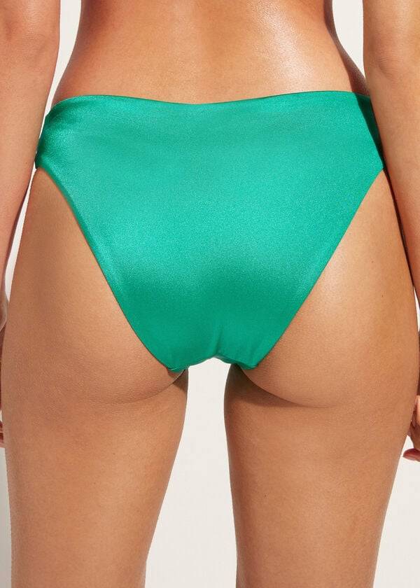 Calzedonia Sequined Cannes Bikinibroekjes Dames Groen | NL2655WY