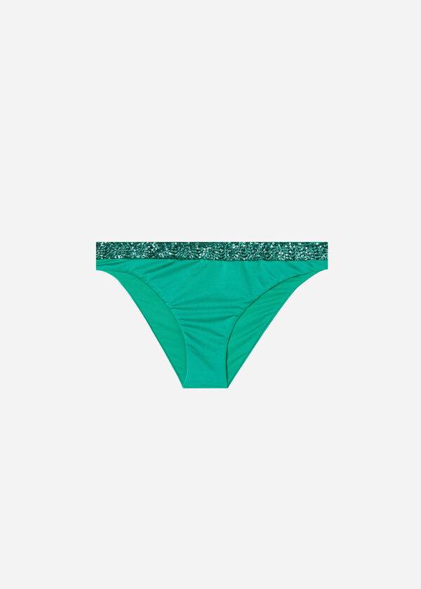 Calzedonia Sequined Cannes Bikinibroekjes Dames Groen | NL2655WY