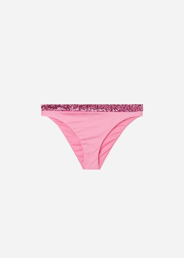 Calzedonia Sequined Cannes rosa Bikinibroekjes Dames Roze | NL2651YU