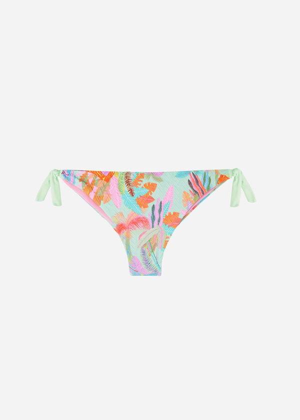 Calzedonia Side-Tie Brazilian Foliage Tahiti Bikinibroekjes Dames Groen | NL2623HK