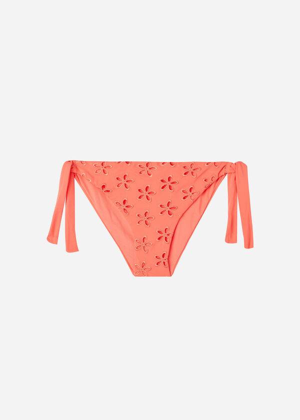 Calzedonia Side Tie Corfù Bikinibroekjes Dames Koraal Oranje | NL2630OR