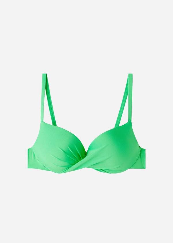 Calzedonia Soft Graduated Super Gewatteerd Push-up Indonesia Eco Bikinitopjes Dames Groen | NL2229CE