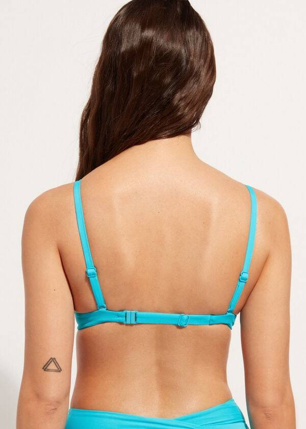 Calzedonia Soft Graduated Super Gewatteerd Push-up Indonesia Bikinitopjes Dames Turquoise | NL2231BC