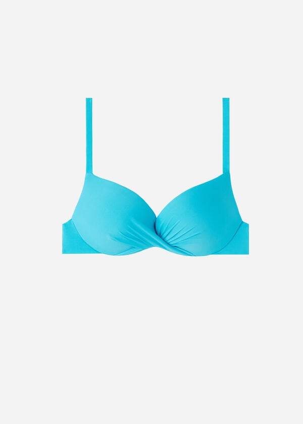 Calzedonia Soft Graduated Super Gewatteerd Push-up Indonesia Bikinitopjes Dames Turquoise | NL2231BC