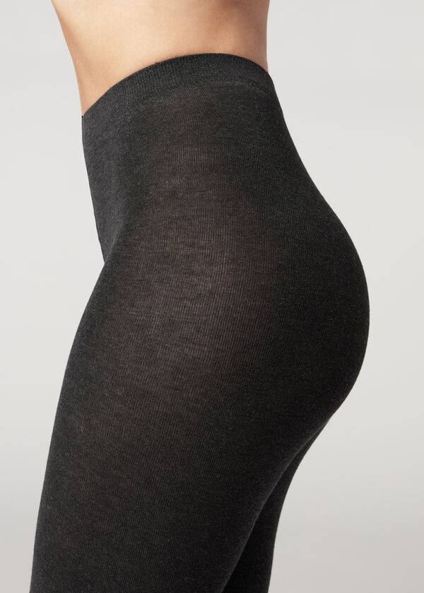 Calzedonia Soft Modal and Cashmere Blend Opaque Hardloopbroek Dames Taupe | NL3127OR