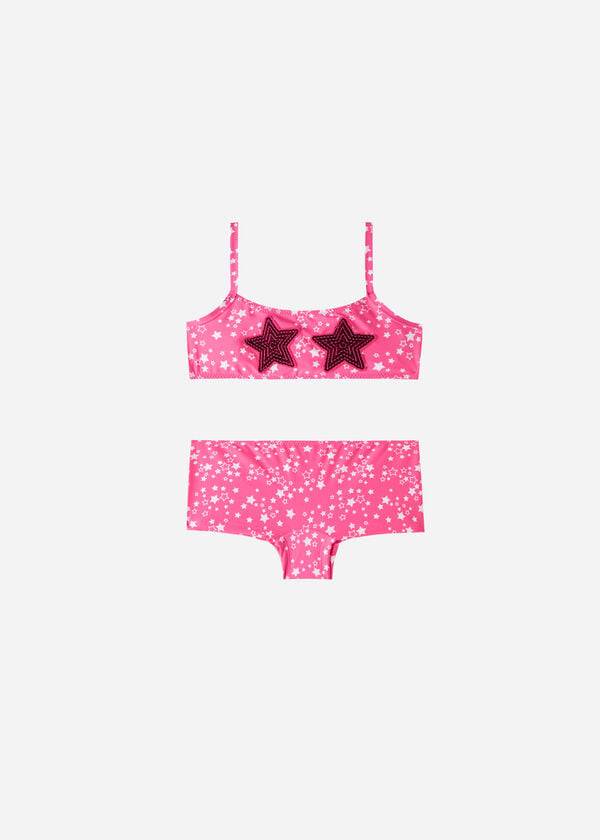 Calzedonia Star Two-Piece Jam Badpakken Kinderen Roze | NL1142QZ