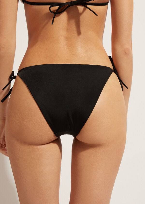 Calzedonia String Dubai Bikinibroekjes Dames Zwart | NL2601AP