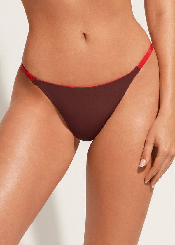 Calzedonia String Indonesia Eco Bikinibroekjes Dames Rood | NL2554YU