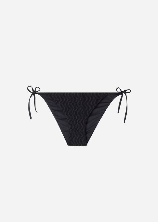 Calzedonia String Mykonos Bikinibroekjes Dames Zwart | NL2583EX