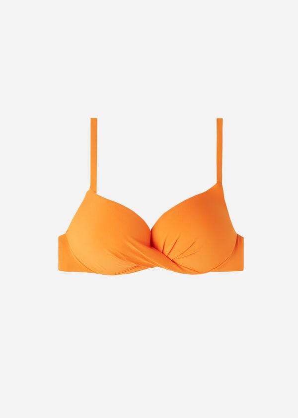 Calzedonia Super Gewatteerd Push Up Indonesia Eco Bikinitopjes Dames Oranje | NL2216OR