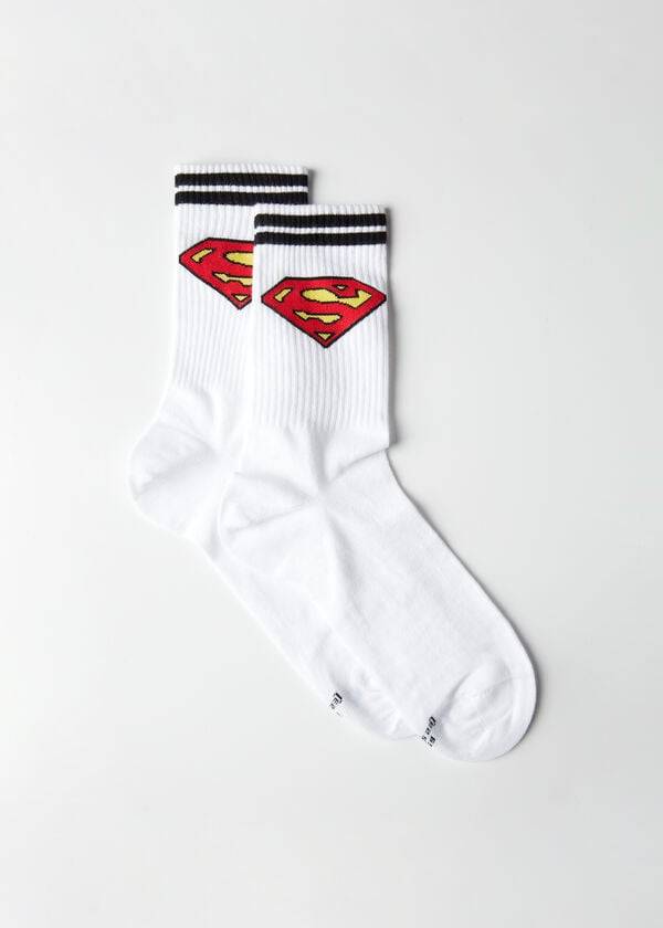 Calzedonia Superman Crew Sokken Heren Wit | NL1331IS