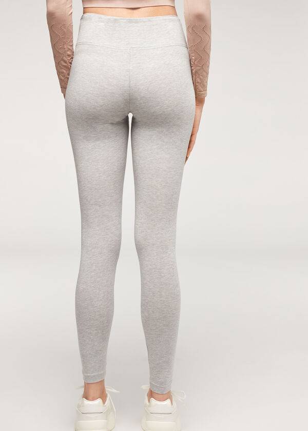 Calzedonia Supima Katoenen Leggings Dames Grijs | NL1496JJ