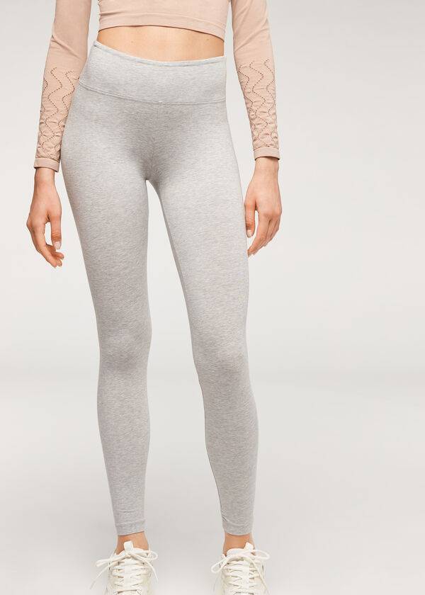 Calzedonia Supima Katoenen Leggings Dames Grijs | NL1496JJ