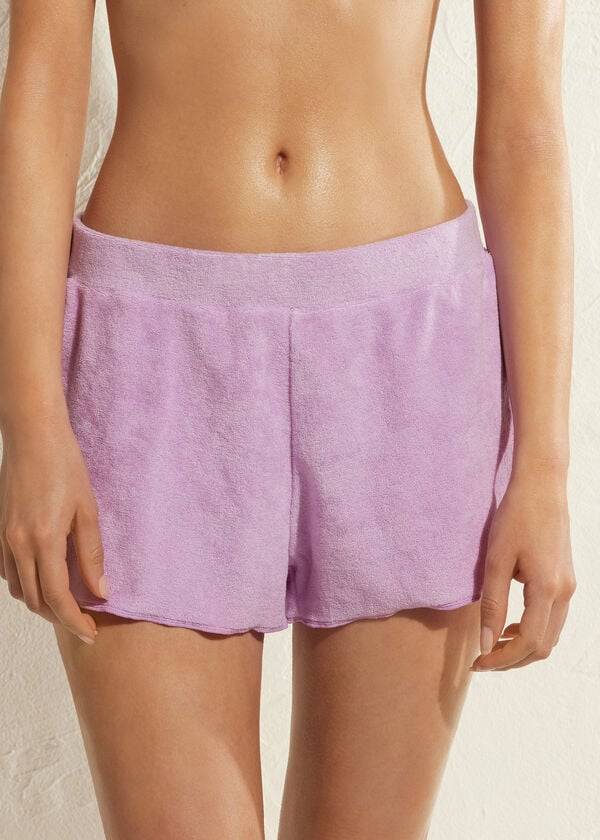 Calzedonia Terrycloth Shorts Cover-ups Dames Paars | NL2039FM